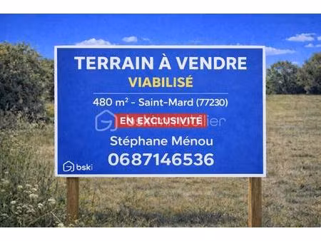 terrain de 483 m² à saint-mard