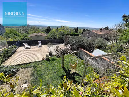 maison de village rénovée  196m²  5 chambres  jardin vue pyrénées et garage  5 min villefr