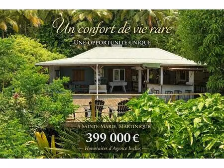 villa f5 de standing de 268 m² - vue mer avec jacuzzi à sainte-marie