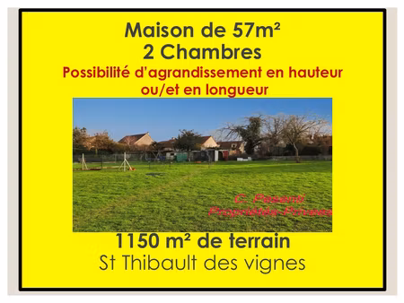 achat maison 3 pièces 57m² lagny sur marne 77400