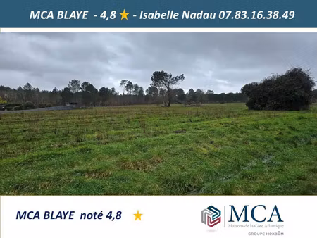 vente terrain 1980 m² saint-savin (33920)