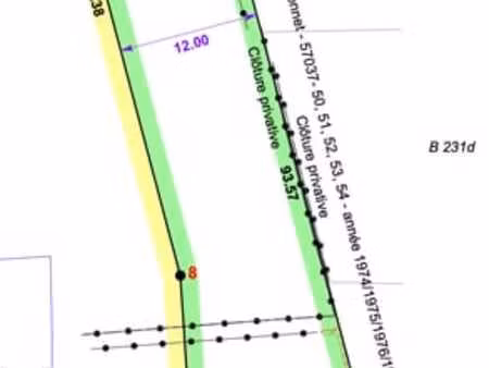 terrain de 1224m² à pecq  rue cauderlier