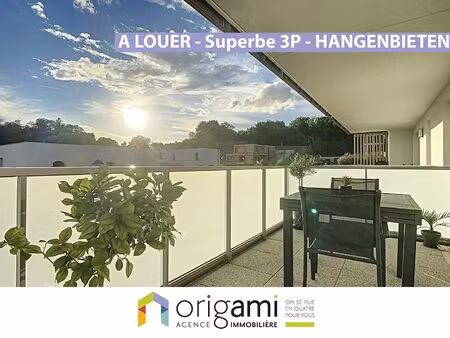 hangenbieten - magnifique 3p avec grand balcon