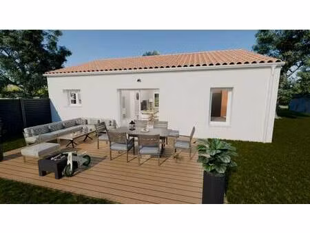 terrain avec maison neuve à vendre