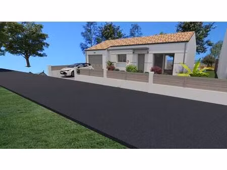 terrain avec maison neuve à vendre