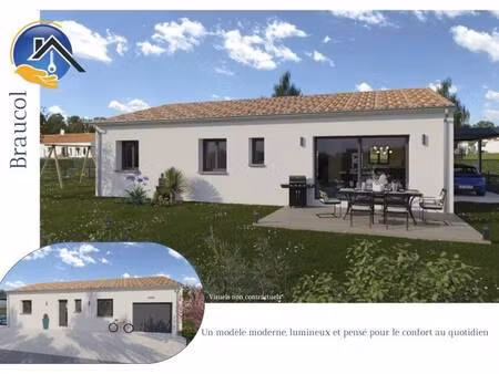 terrain avec maison neuve à vendre