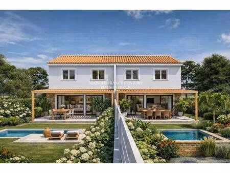 terrain avec maison neuve à vendre