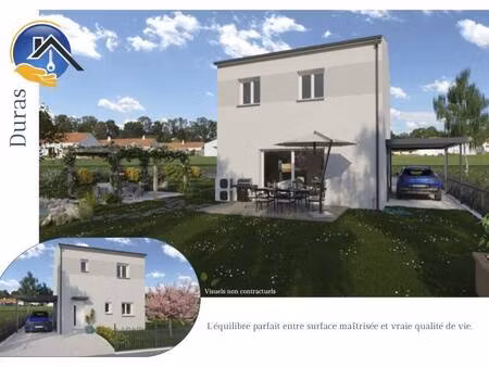 terrain avec maison neuve à vendre