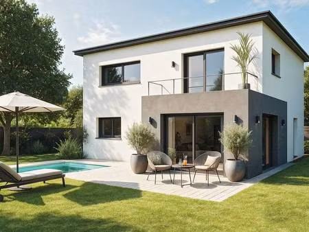 terrain avec maison neuve à vendre