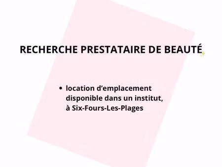 local esthétique location emplacement