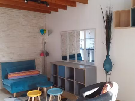 appartement duplex 46 m² t2- jardin privatif - terrasse - centre-ville marcoussis (essonne