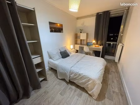 location de belles chambres individuelles meublée éligible caf/apl à 8min min à pieds du m