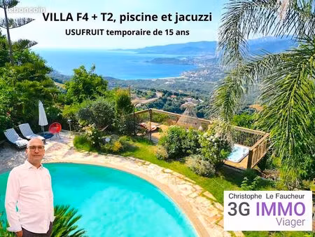 villa vue mer avec piscine et jacuzzi | côte ouest corse | nue-propriété