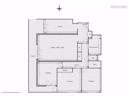 appartement 4 pièces 84 m² – balcon – parking – proche rer