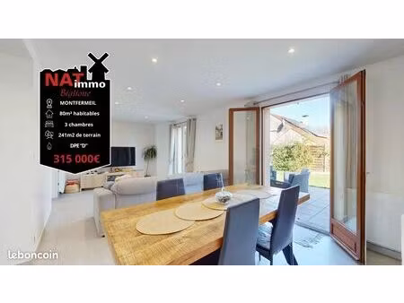 maison 4 pièces 80 m²