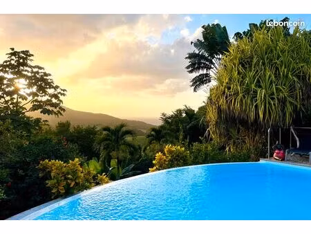 vue mer  villa d'architecte  piscine débordement  5 chambres & 5 sdb - havre de paix - tro