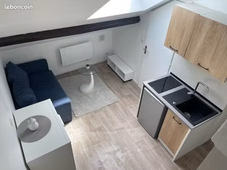 studio tout équipé avec mezzanine