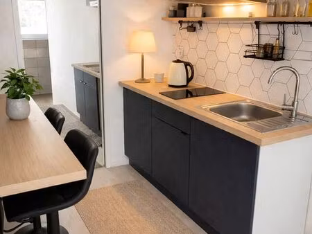 studio meublé - neuf - cour privative - pompe à chaleur