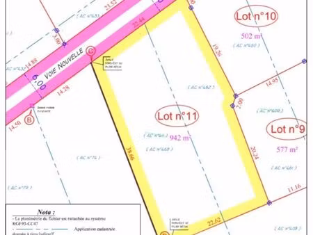 vente terrain etupes