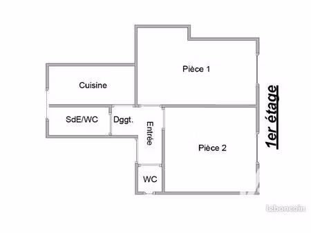 appartement 2 pièces 37 m²