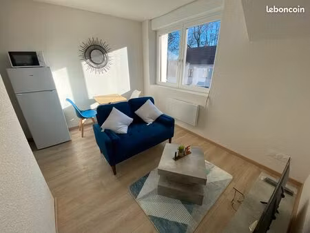 appartement meublé 28 m² avec grand jardin– centre d’audincourt
