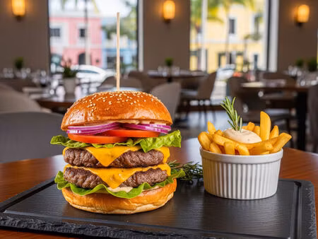 idéal couple : burger gourmet + possibilité logement sur place (2 baux) saint-denis (974)