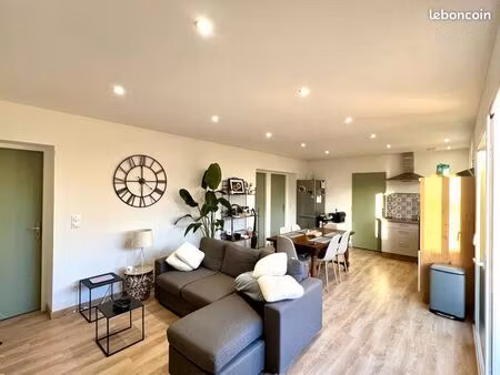 rare t3 + bureau neuf avec jardin  clim  parking