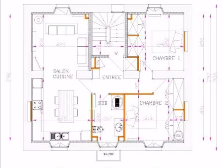 appt 3 pieces centre ville