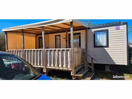 mobil home avec terasse couverte état neuf