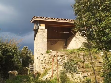 mazet en pierre + terrain 3 500 m² – vue exceptionnelle – bédarieux