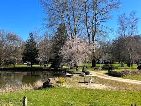 parc arboré avec 6 gîtes et maison principale