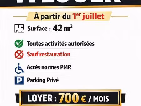local commercial accès pmr