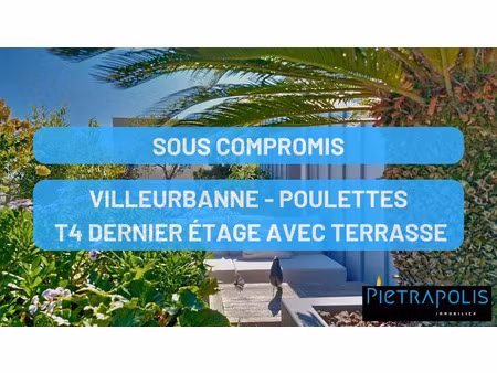 vente appartement 4 pièces 102 m² à villeurbanne (69100)  nan €