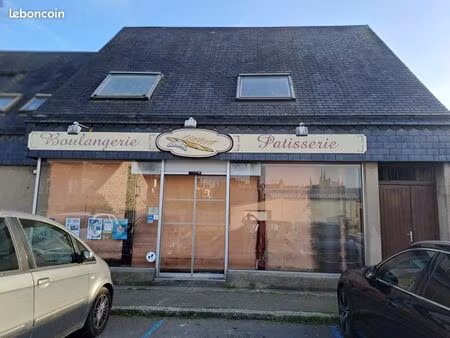 vente local commercial + maison centre saint pol de léon