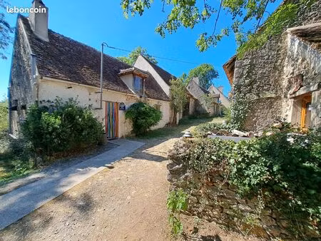 84.000 euros - authentique longère du 18e sur les hauteurs de l'anglin - parc de la brenne