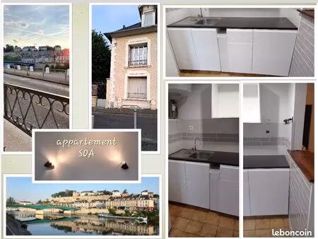 bel appartement f2 belle vue sur l'oise et les remparts de pontoise