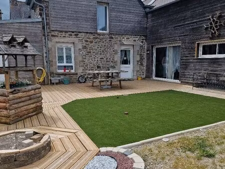 maison pierre extension en bois chauffage bois