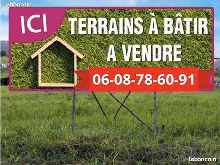 terrain constructible viabilisé ([url masquée pour votre sécurité] taxe d aménagement)■faç