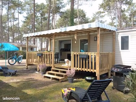 mobilehome 2 chambres parfait état - landes - contis - prêt à profiter