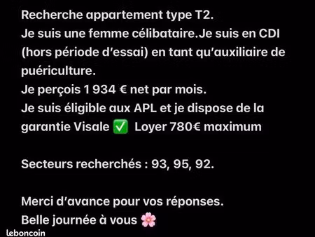 recherche appartement t2