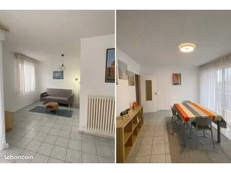 mondelange - location f3 meublé refait à neuf + parking privé