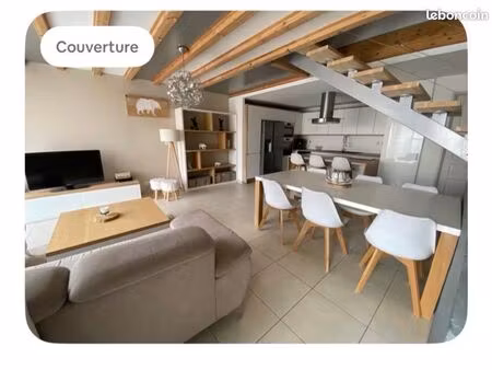 duplex meublé 82m² + extérieur + parking – 1050 cc – maxéville limite nancy