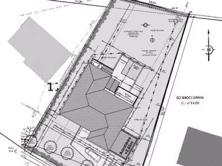 terrain viabilisé à mauzac de 1144 m2
