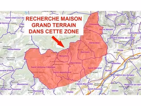 recherche maison avec grand terrain