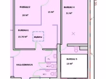 locaux de 44 m² et 50m²  cap des h
