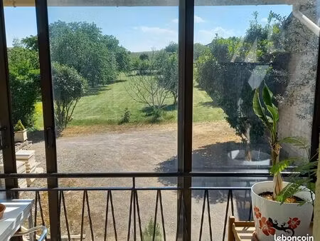 maison de village 80 m² avec 780m² de terrain + terrain à bâtir attenant 1172m²