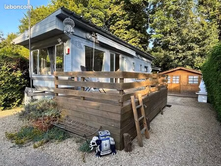 mobil-home + terrain parcelle + chalet au calme proche disneyland et paris