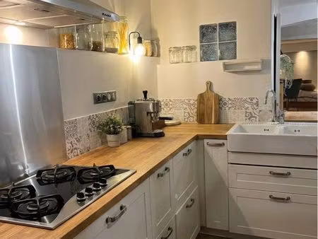 maison de ville rénovée avec toit terrasse - centre de monteux