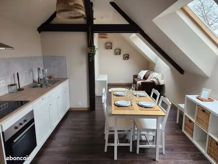 charmant t2 meublé neuf – centre ferrière-la-grande – 30 m²