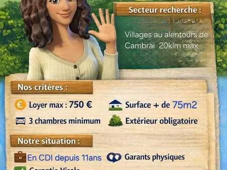 recherche maison location